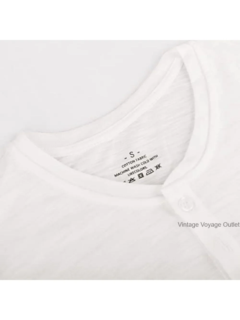 Mens Cotton Henley T-Shirt Short Sleeve 3 Button Athletic Slim Fit